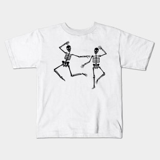 Halloween Dancing Skeletons Kids T-Shirt